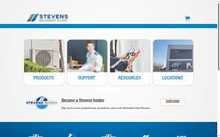 Stevens Equipment Supply website
