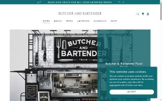 Butcher and Bartender website
