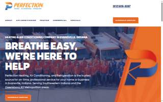 Perfection Heating & Air Conditioning website