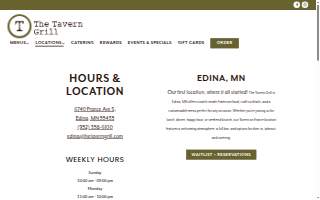 Tavern on France website