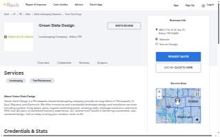 Green Slate Design website