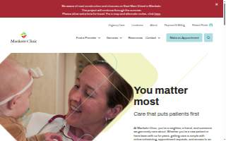 Mankato Clinic website