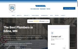 Bedrock Plumbing & Drain Cleaning of Edina website