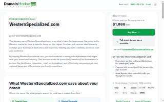 Western Specialized Inc. website