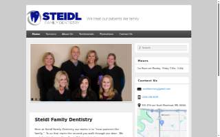 Steidl Family Dentistry PC website
