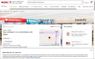 CVS Pharmacy of Moorhead website