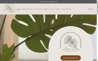 The Garden Salon Collective website