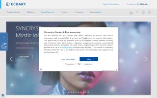 Eckart Dental Center website