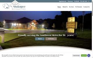 Shakopee Veterinary Clinic website