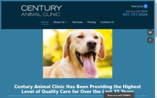 Century Animal Clinic of Maplewood website