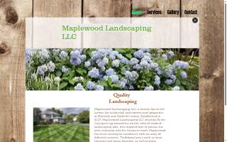 Maplewood Landscaping LLC website