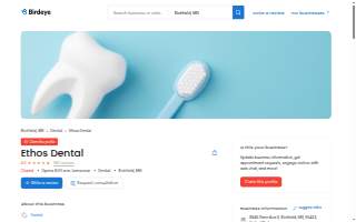 Ethos Dental website