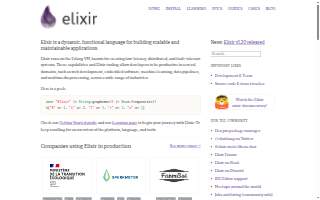 The Elixir website