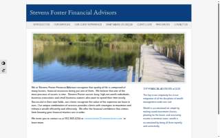 Stevens Foster Financial Advisors website