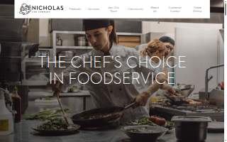 Nicholas Pizza House website