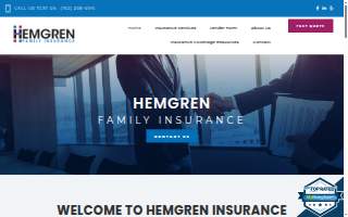 Hemgren Family Insurance website