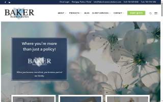 Baker Insurance Brokers website