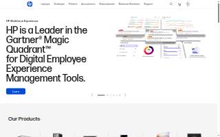 HP Performance website