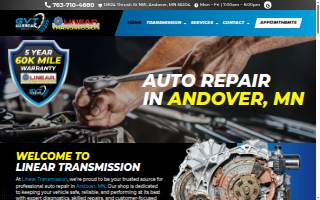 Linear Transmission of Andover website