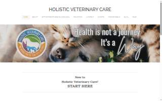 Holistic Veterinary Care website
