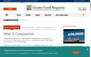 Compassion Coffee website
