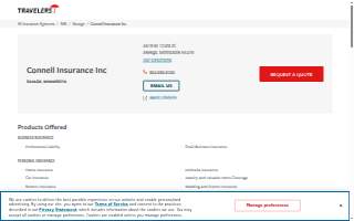 Connell Insurance, Inc. website
