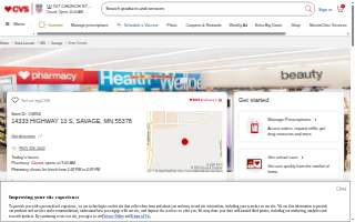 CVS Pharmacy of Savage website