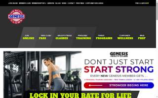 Genesis Health Clubs - Independence website
