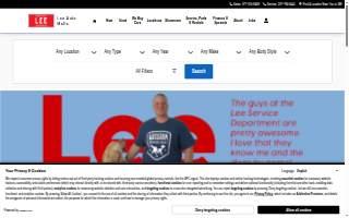Lee's Auto Repair website