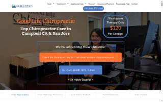 Good Life Chiropractic website