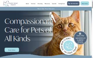 Crysler Animal Hospital website