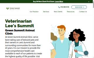 Green Summit Animal Clinic website