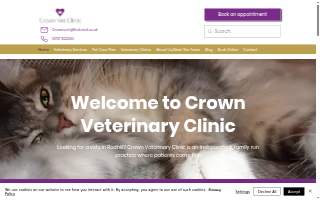 Crown Veterinary Services website