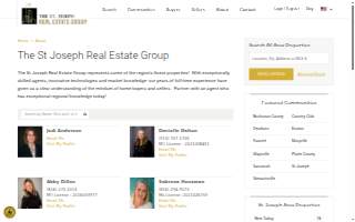 The St. Joseph Real Estate Group website