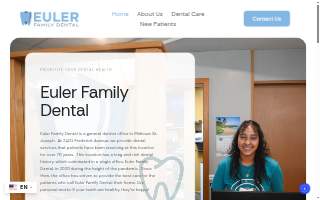 Euler Family Dental website