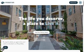 Parkside Dentistry website