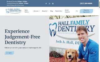 Hall Family Dentistry of Southeast Indianapolis website
