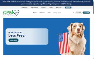 CPM Federal Credit Union website