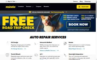 Meineke Car Care Center of St. Charles website