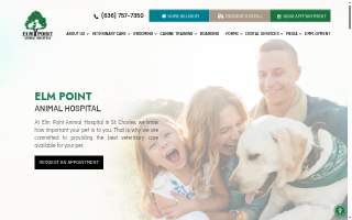 Elm Point Animal Hospital website