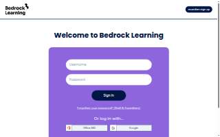 Bedrock Construction website