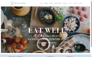 Blue Pot Catering website
