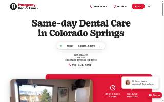 Emergency Dental Care USA website