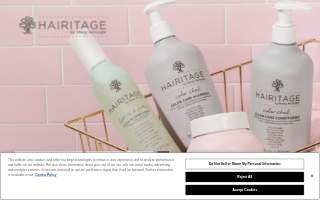 HAIRitage Premium Salon website