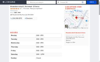 Howdershell Animal Clinic website