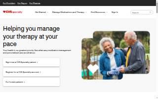 CVS Pharmacy Specialty Services of Seattle website