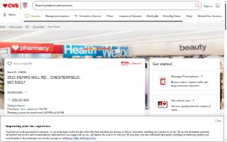CVS Pharmacy of Chesterfield website