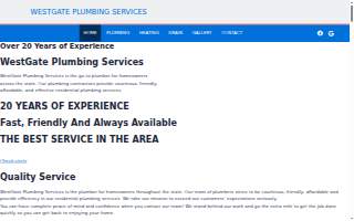 Westgate Plumbing Services of Chesterfield website