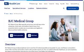 BJC Medical Group Primary Care at Chesterfield website