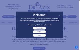 Dr Aziz Pharmacy website